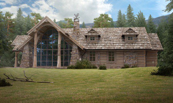 Architectural visualisations – Wooden Houses