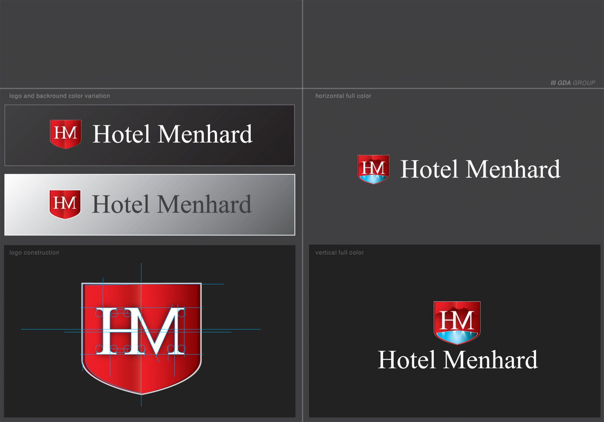 Logo und Handbuch - Hotel Menhard Überblick