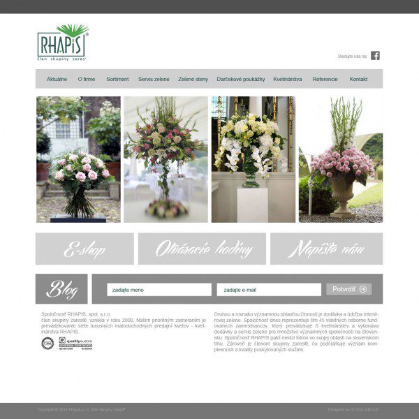 Gestaltung von Webseiten - RHAPIS - Startseite