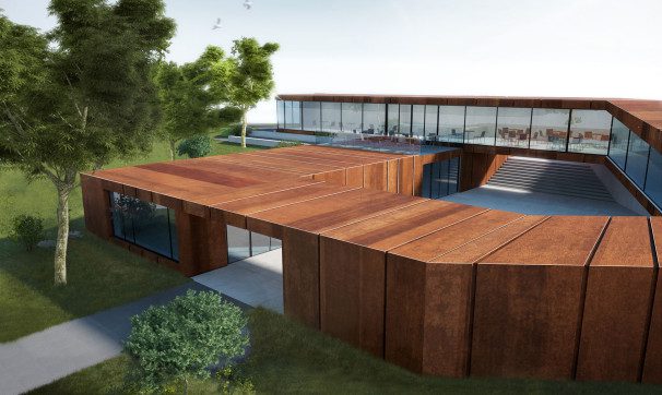 Architektonische visualisierungen – Holzhäuser