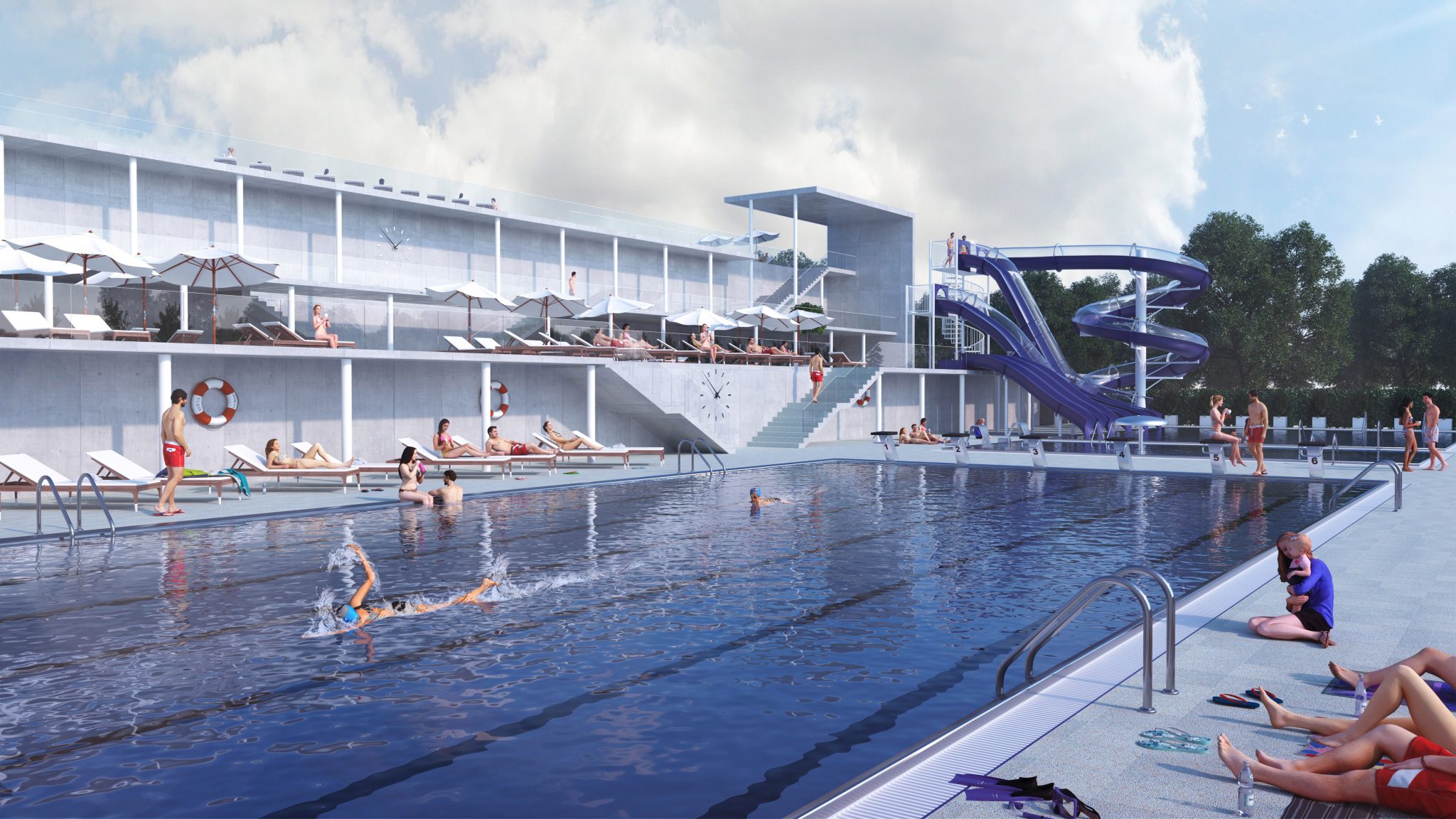 Architectural visualisations - Impressarch Aquapark Martin