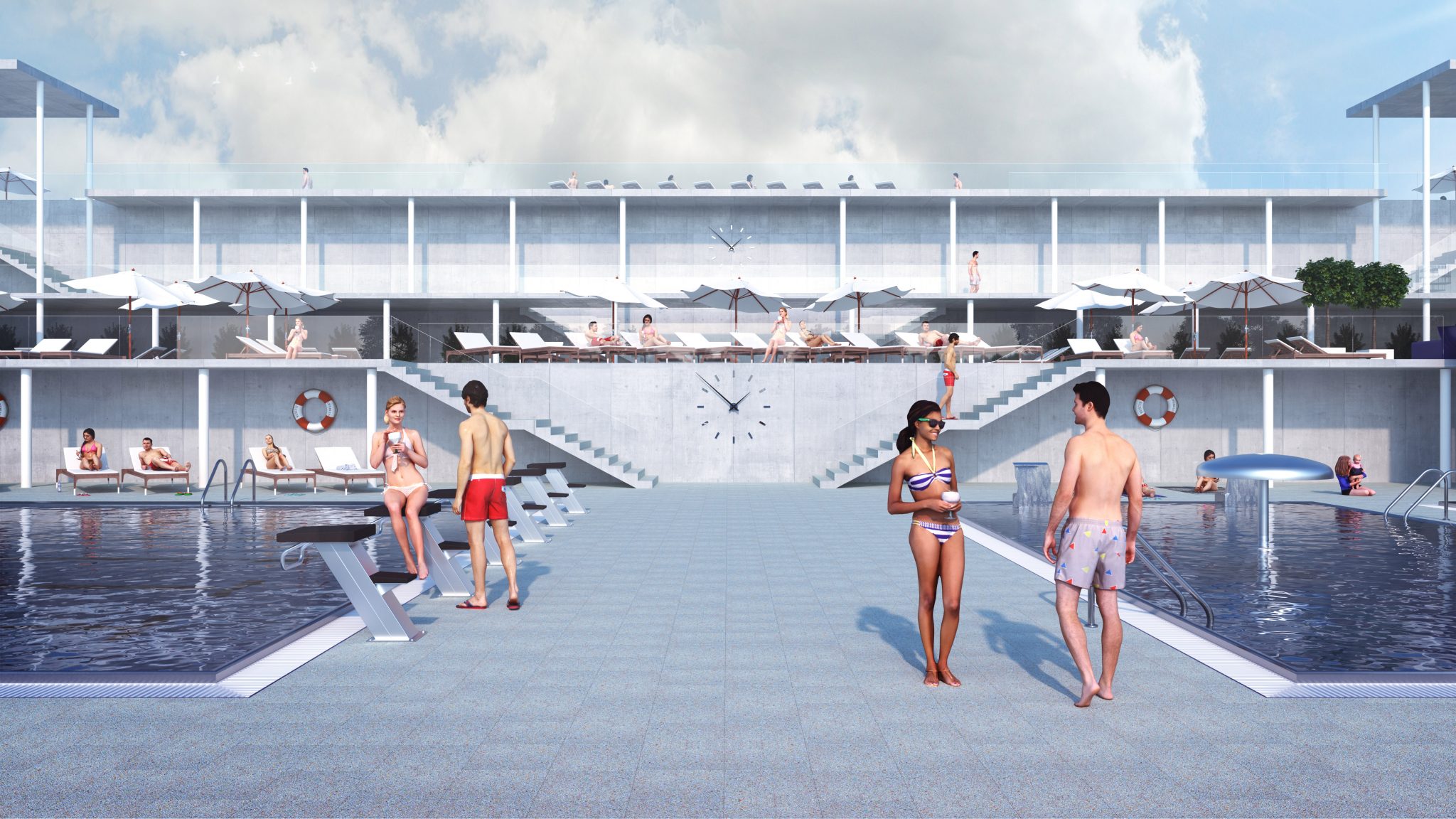 Архитектурные визуализации - Impressarch Aquapark Martin
